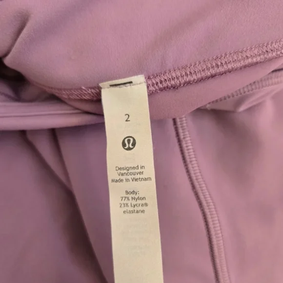3/$15 Lululemon Invigorate High Rise Tight Leggings Style# LW5CQFS Purple Sz. 2 - Picture 8 of 14